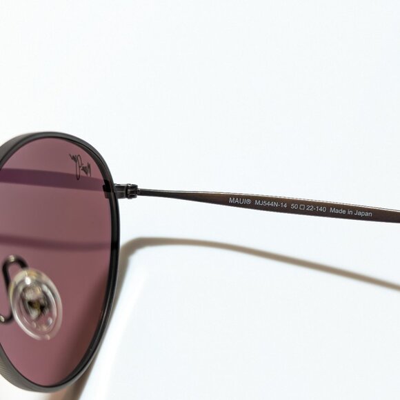 NEW Maui Jim Nautilus Bronze Titanium Polarized Maui Sunrise Sunglasses P544N-14 - Picture 10 of 11